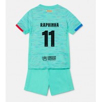 Fotballdrakt Barn Barcelona Raphinha Belloli #11 Tredjedraktsett 2023-24 Kortermet (+ Korte bukser)